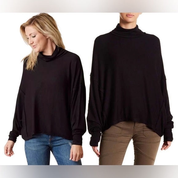 Free People Black “Alameda Dolma” Top - Picture 1 of 2